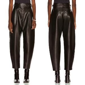 AGOLDE Vegan Leather Wrap Band Pants Detox Black High Rise Size 29